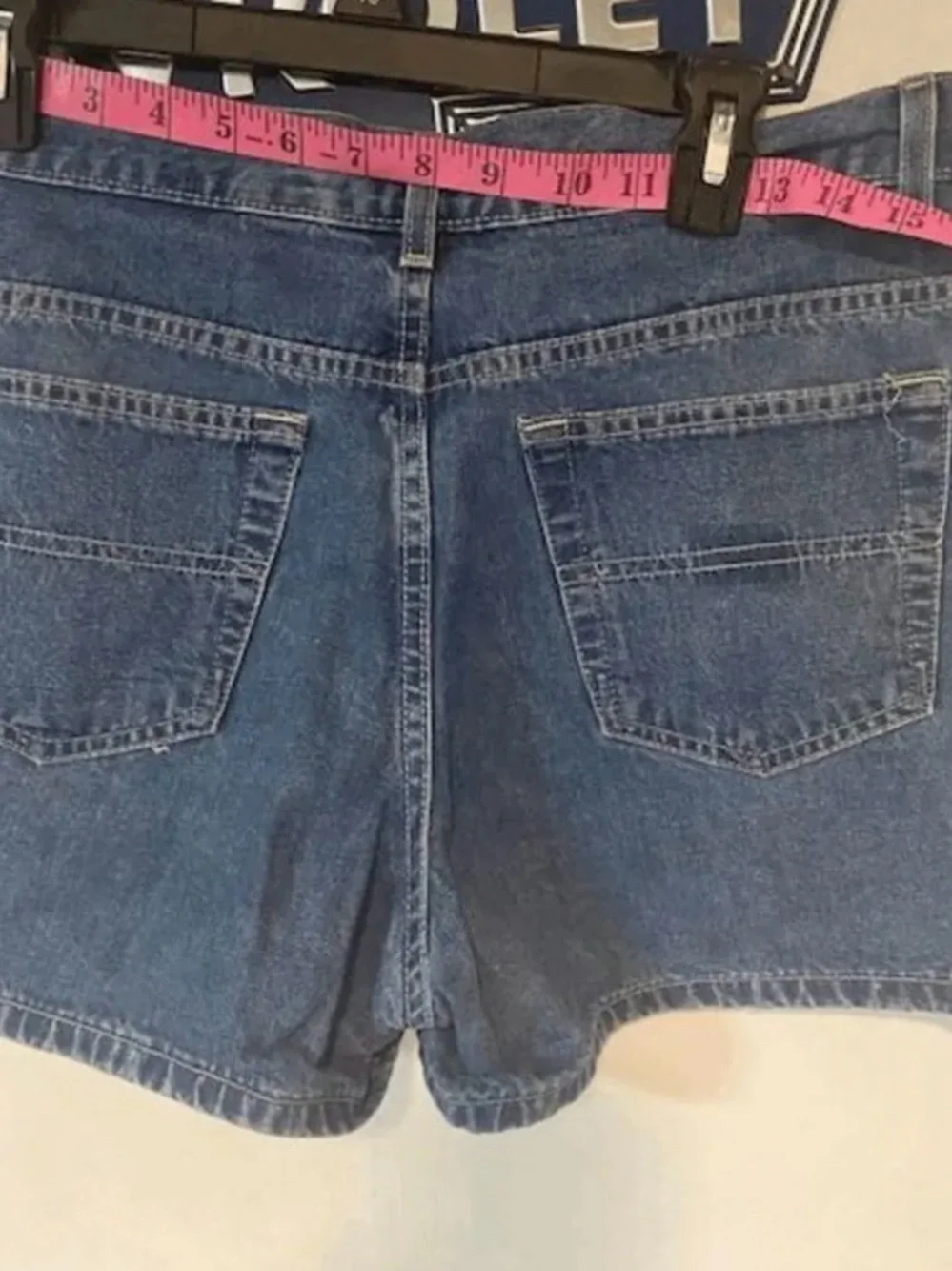 Old Navy Medium Blue Denim High-Rise Jean Shorts